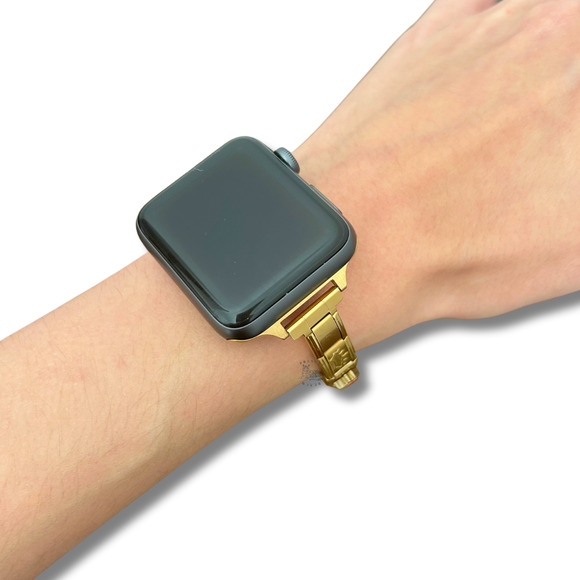 Italian Charm Bracelet Band Compatible with Smart Watch Vintage Style Gold - Picture 3 of 6